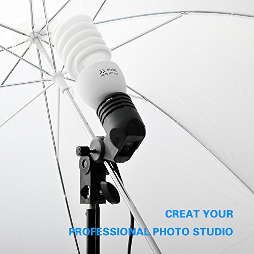 EMART Photography Umbrella Lighting Kit, 400W 5500K Photo Portrait Continuous Reflector Lights for Camera Video Studio Shooting Daylight (2 Packs) by EMART - Image 3