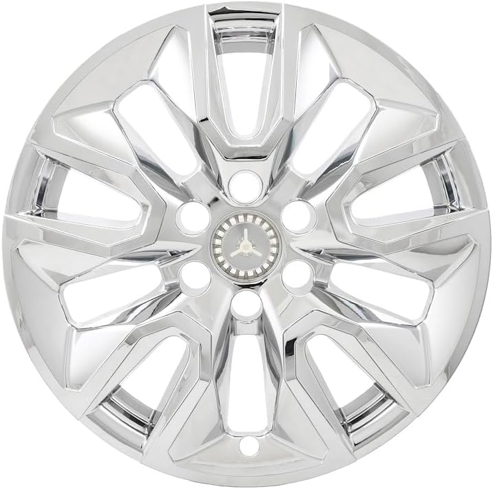 Coast to Coast 20" Black or Chrome Snap-On Wheel Skins - IMP454X/BLK (Fits Chevy Silverado 1500 [2020-2021], Chrome)