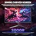 Great voell Curved Gaming Monitor 24 Zoll, 3000R, FHD 1080p, 100 Hz, FreeSync, HDR10, VA, 4000:1 Kontrastverhältnis