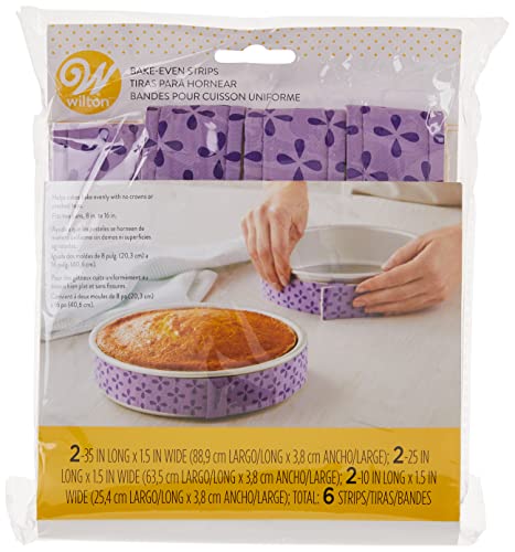 Wilton Bake-Even Cake Strips For Cake Pans, 6-Piece #TOP3