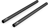 SmallRig 851 15mm Carbon Fiber Rods, 12 Inch Non-Threaded Pack of 2 - Lightweight Rigid Support for Camera Rigs & Matte Boxes