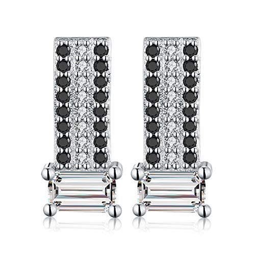 Pendientes de plata de ley 925 y piedra de espinela negra el regalo de joyería idóneo