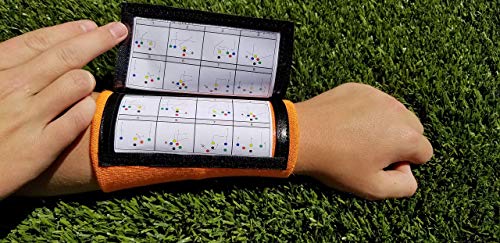 y23 - football wristbands - wrist coach - qb wristband - football play wristbands - playbook wristband