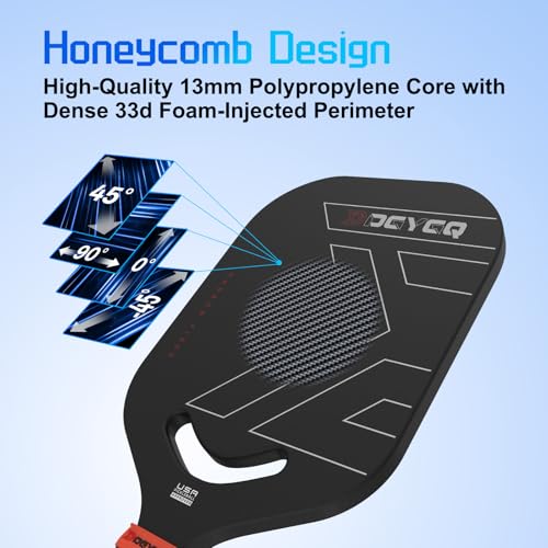 Image of Thermoformed MAX Carbon Fiber T700 Pickleball Paddles - Professional Grade