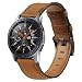 Produktbild DEALELE Armband Kompatibel mit Samsung Gear S3 Frontier/Classic/Galaxy Watch 46mm / Galaxy 3 45mm, 22mm Weiches Leder Ersatz Armbänder für Huawei Watch 3/3 Pro / GT3 46mm / GT2 46mm, Braun