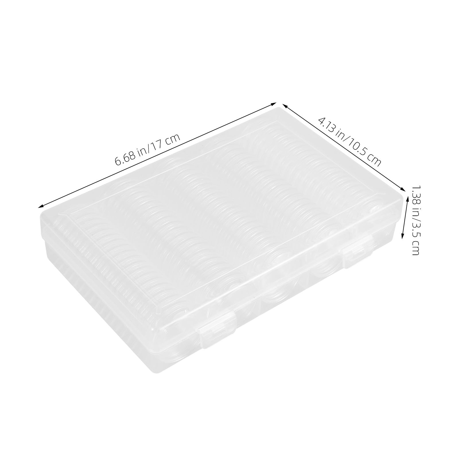 Artibetter Lot de 4 Capsules Porte- en Plastique de 27 Mm avec Boîte de Rangement pour Collectionneurs
