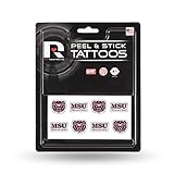 Rico Industries unisex Tattoos, 8-Piece NCAA Missouri State Bears Face Tattoos 8 piece Set, Team Color, 8-Piece Set US
