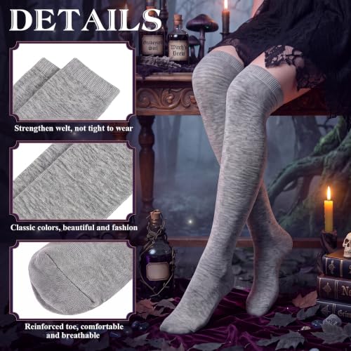 Image of Geyoga Arm Warmers Leg Warmers Striped Thigh High Socks Fingerless Gloves Stockings Christmas Halloween