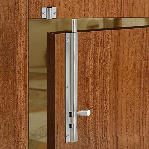 Image of Plantex Stainless Steel Tower Bolt /Tower Bolt for Home,Offices Doors and Windows /Tower Bolt for Main Door /Door Latch /Kundi /Chitakini /Door Latch for Windows - Pack of 2 (Matt Finish, 8 inch)