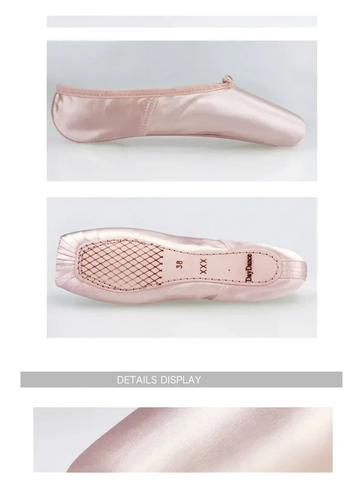 Scarpe Danza Classica Scarpe da Punta for Ballerine, in Tela di Raso, Rosa e Rosse, for Danza per Danza