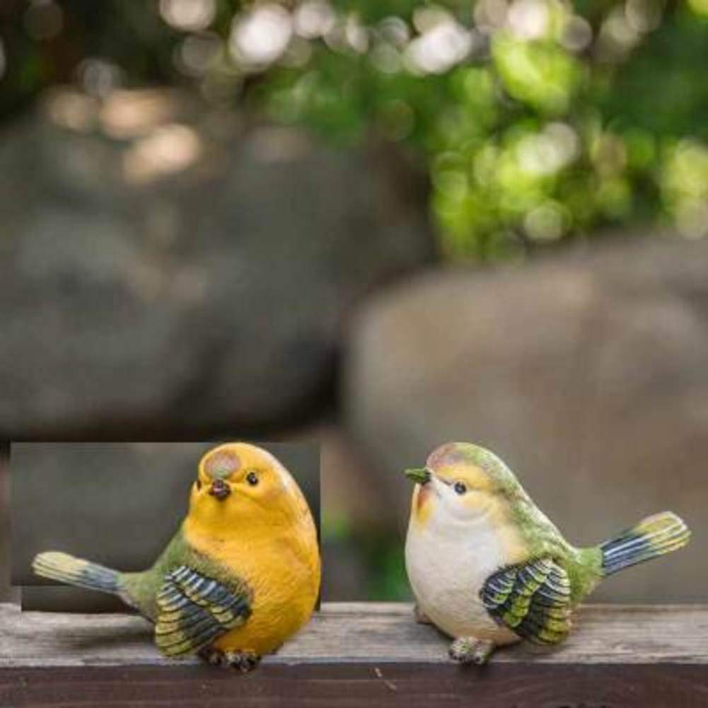 Figurines d'oiseaux décoratifs en résine, le cadeau idéal pour amoureux de nature