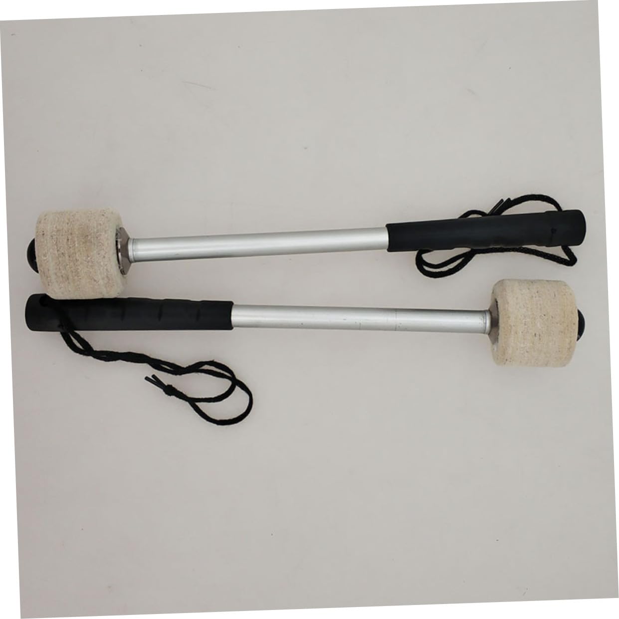 SUPVOX 2 piezas Baquetas de Fieltro de Lana para Bombo Mazos de Resistentes y Cómodos para Percusión Accesorios para Banda de