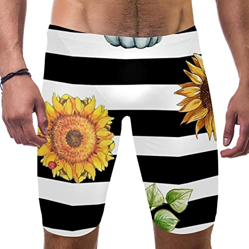 Short de bain pour homme à motif tournesols idéal pour vos vacances à la mer