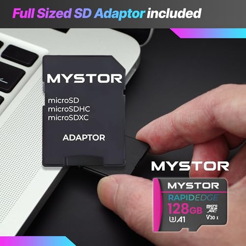 Mystor Micro SD Card Amazon Fire Tablet Memory Card for Amazon Fire Kids Tablet 8, 10, 7, HD Max 11 Micro SD Memory Class 10 App Speed A1 MicroSDXC MicroSD Storage Card (128GB MicroSD RapidEdge) - Image 3