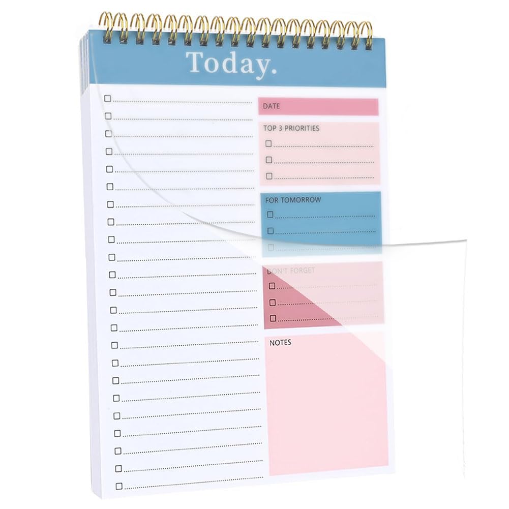To Do List Notepad, To Do List Notebook for Work with 52 Sheet Undated Daily Planner Perfect for Enhanced Productivity and Goal Achievement