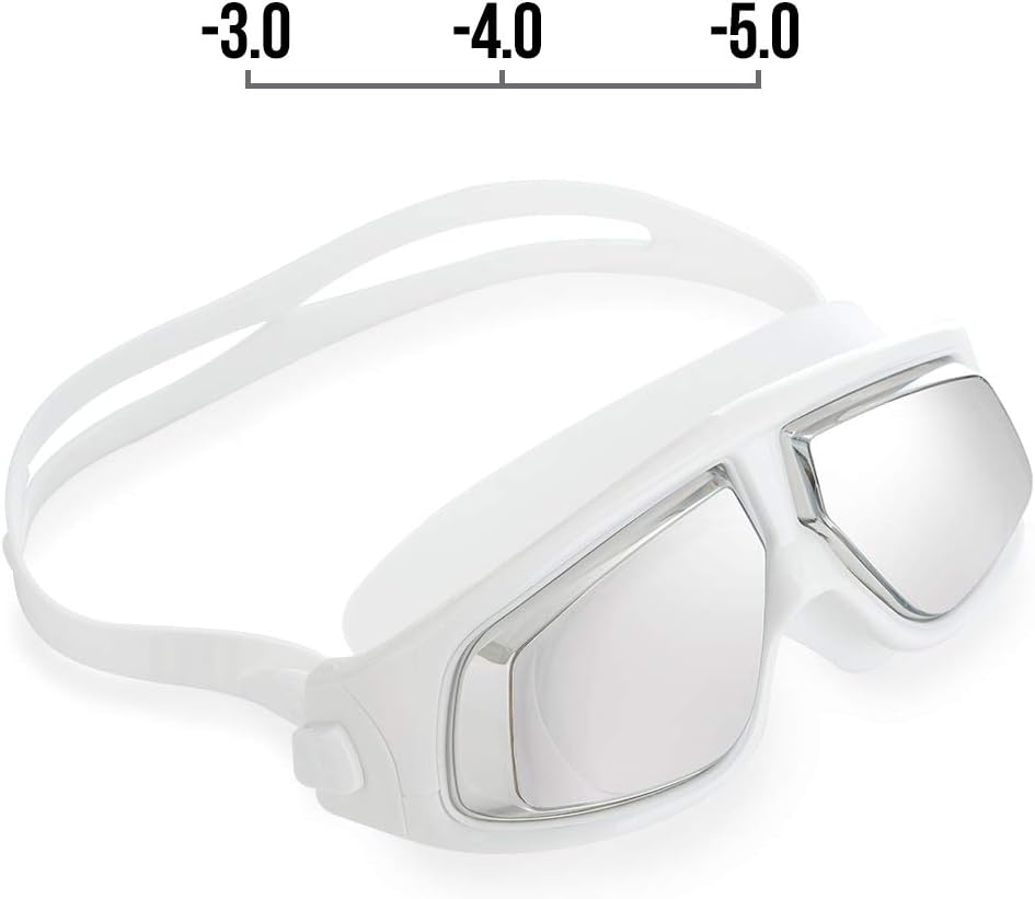 WOLFWILL Swim Goggles - -3.0 Optical Corrective Swimming Goggles Leakproof| Anti Fog| UV Protection - Shortsighted Myopia Goggles for Men and Women