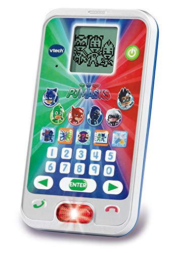 VTech- PJ Masks Super Learning Phone Giocattolo per la Scuola Materna, Multicolore, Taglia Unica, 199003