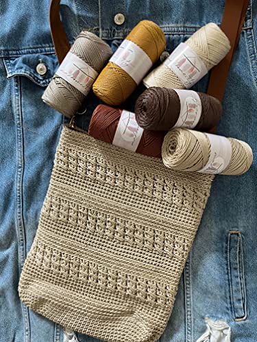 image for Makromecity, Polyester Macrame Cord 2mm x 125 Yards (375 feet) 2mm Pol