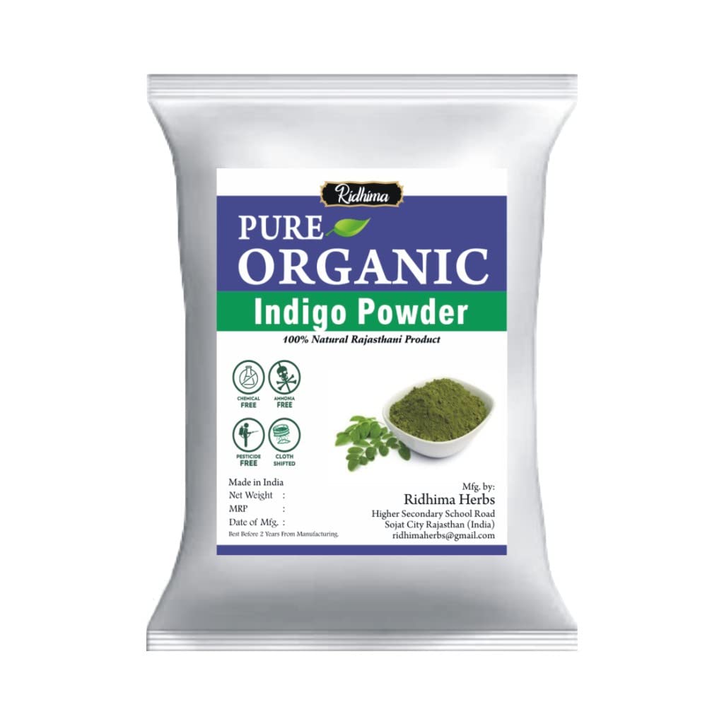 Pure Organic Indigo Powder/Natural Rajasthani Product Pack Of 100g-image-48