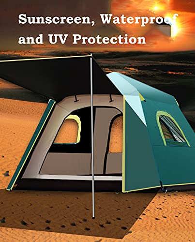 Carpa portátil impermeable para 3-4 personas con protector UV miniatura 4