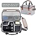 Endurax Waterproof Camera Backpack for Women and Men Fits 15.6 Laptop with Build-in DSLR Shoulder Photographer Bag (Gray)