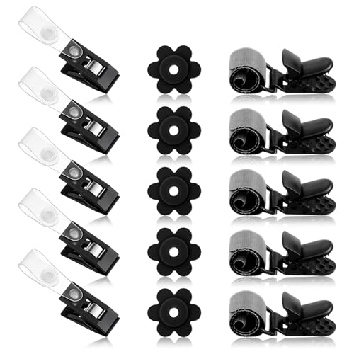 Ouligay 15 PCS Garden Flag Stoppers & Clips, Anti-Wind Garden Flag Stand