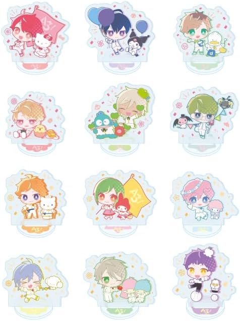 A3! Sanrio Characters 05 S&S [Mini Characteristic] Acrylic Petite Stand, Complete Set, Box of 12