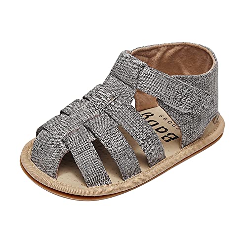 FGUUTYM Bambini Baby escursionisti aperti sandali infantili neonato primo toe tempo libero ragazze scarpe bambino scarpe bambino, grigio., 19 EU