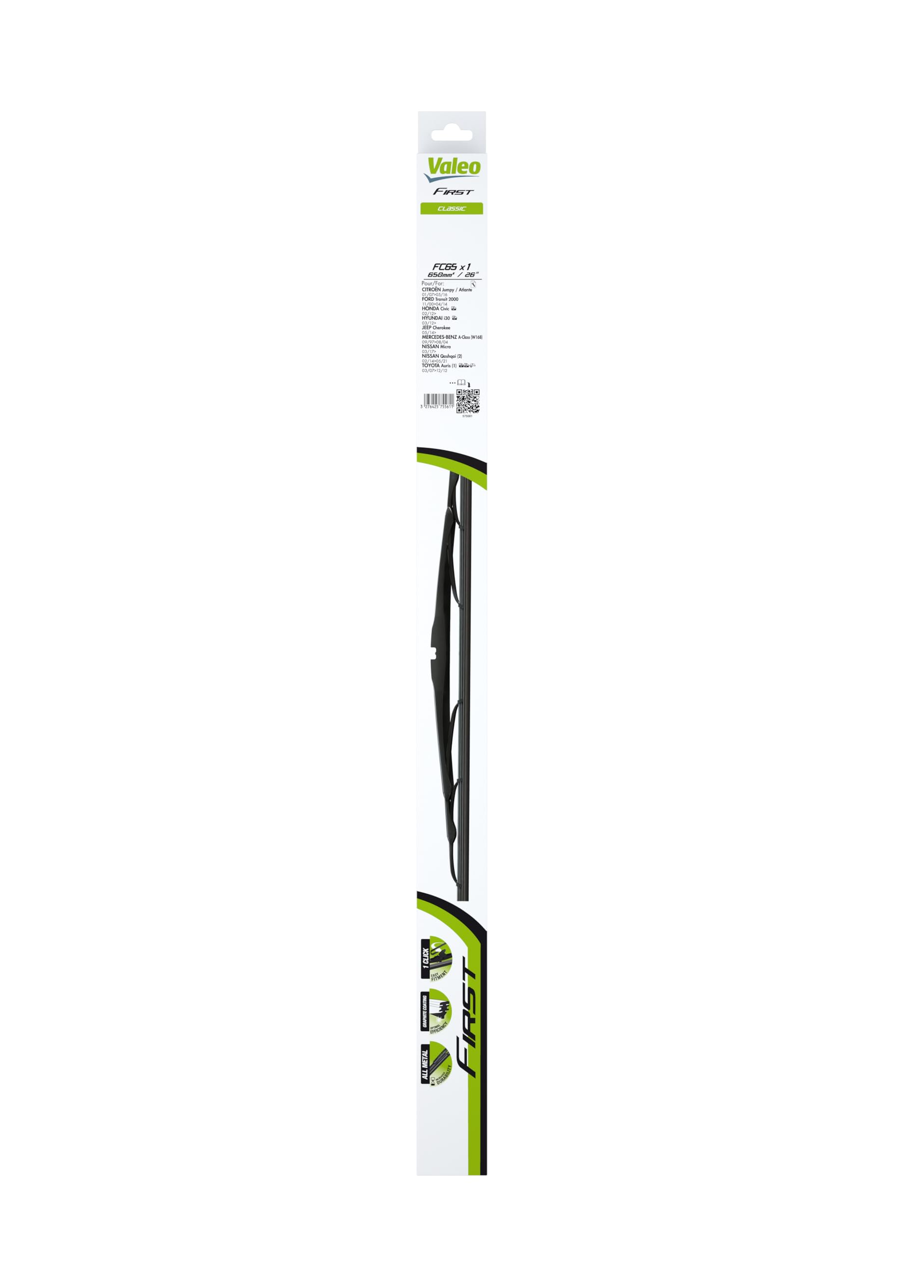 Fits VALEO 575561 FIRST STANDARD 650MM_VF65 X1  ⭐UK Stock⭐