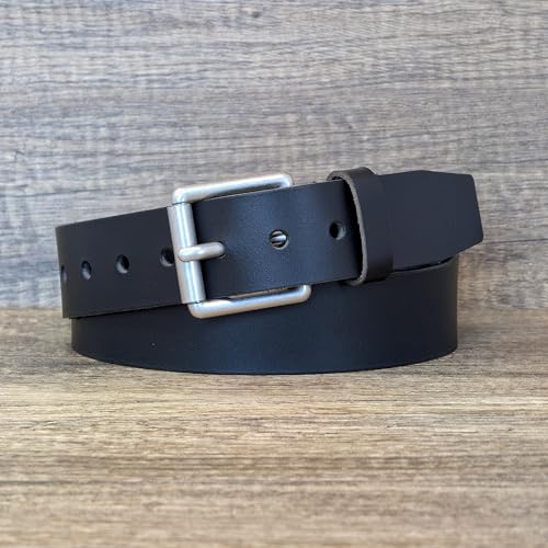 Ashford Ridge 38mm Full Grain Leather Roller Buckle Belt2
