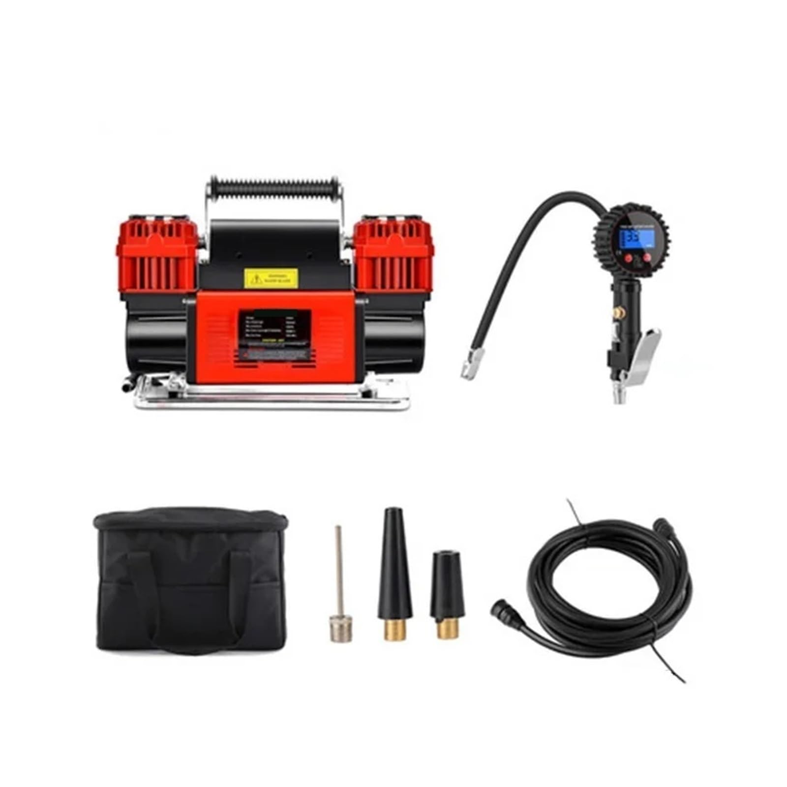 Silent Air Compressor Silent Oil Free Air Compressor Car Domestic Air Compressor Multifunctional(120 cylinderA)