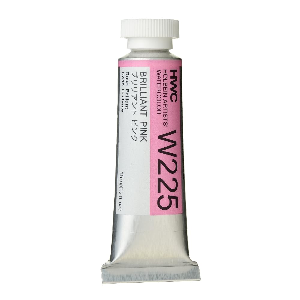 Holbein Artists' Watercolour Paint Tube 15ml Brilliant Pink PR209 PW6