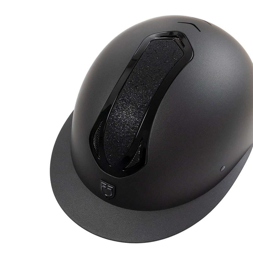 Cap da donna per equitazione modello Azael Stone con visiera larga e strass 52-54 cm