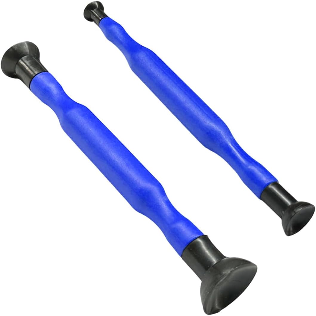 Car Valve Lapping Tool Kit, Double-Ended Hand Valve Grinding Sucker Tool with 4 Sizes Suction Cups, Automotive Maintenance Repair Set for Vehicle, Lawn Mower, Small Engine (Blue)