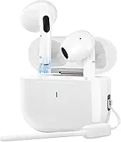 Bettdow Fone de Ouvido Bluetooth 5.3, Tipo USB C Fone de Ouvido Sem Fio com Microfone, Esportivo Sem Fio Bluetooth À Prova D'água HiFi Com Cancelamento De Ruído e Energia para 40 Horas Totais