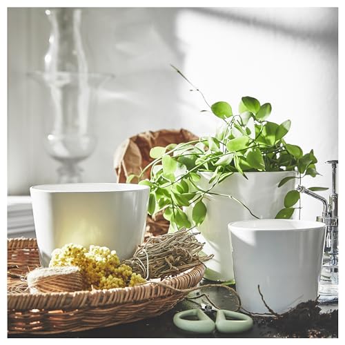 Pot de fleurs céramique SOJABÖNA blanc 12 cm ProTuning - 4