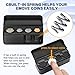 Coin Holder for Car, Automotive Coin Change Storage Organizer, Coin Storage Box Money Dispenser with 4 Compartment, Universal Car Organizers and Storage Dash-Mounted Holder for Most Cars, Trucks