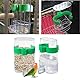 2 Stück 220ml Futter- und Tränkeautomaten für Vogelkäfige,Changyeah Automatisches Vogelfutter,für Wellensittiche,Kanarienvögel, Futterbehälter,Sittiche,Finken,Samen,Wellensittiche
