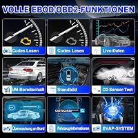 OBD2 Diagnosegerät Auto Launch CR300 Scanner für alle Fahrzeuge, Europäische Diagnose Scan Tool nach 2000, A KFZ Auslesegerät Deutsch für BMW VW Mercedes Audi Alle OBDII Fahrzeugen – Ansicht 2
