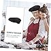 GLEAVI Men Fashion Chef Hat Waiter Hat Sweat Liner for Kitchen Restaurant BBQ Black