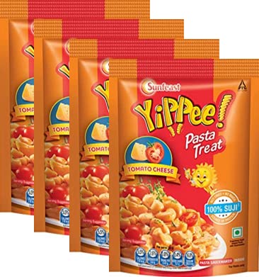 Sunfeast Yippee Tomato Cheese Pasta Treat 65g ( pack of 4 ) Unique