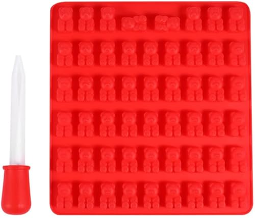 JECOMPRIS Silicone Bear Candy Mold: Dessert Molds for Kids - DIY Baking Trays Je