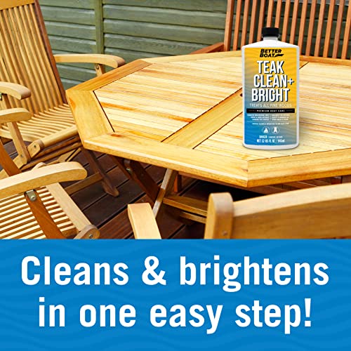 Image of Teak Cleaner and Brightener for Wood, Teak Oil or Sealer for Boats, Indoor