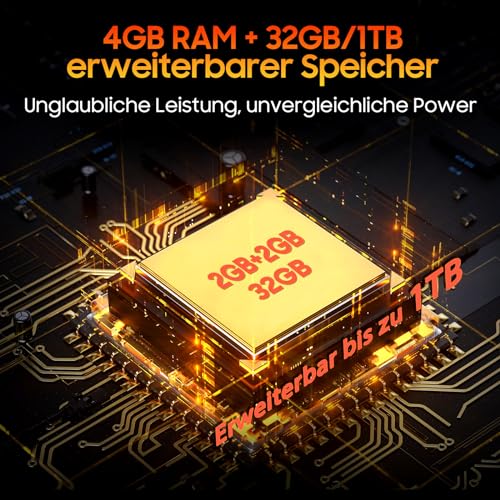 Blackview BV4800 Outdoor Handy Ohne Vertrag 4GB+32GB/1TB TF, 5180mAh, 6.56'' HD+ Android 13 Outdoor...