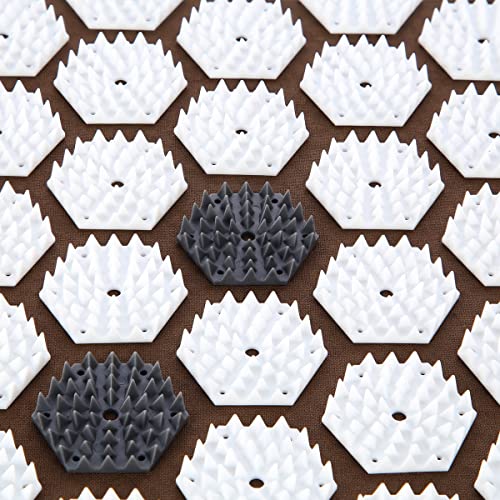 HMS Unisex – Erwachsene AKM09 Akupressurmatte, Braun, 66 x 41 cm