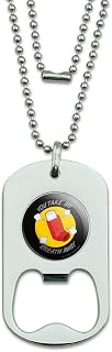 GRAPHICS & MORE You Take My Breath Away Asthma Inhaler Funny Humor Military Dog Tag Bottle Opener Pendant