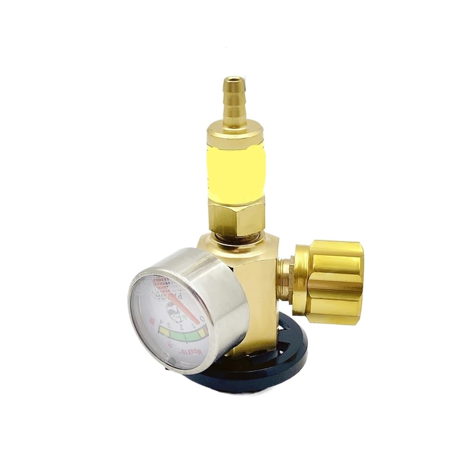 Vmvud 1 Pcs Safety Valve Gas Pressure Reducing Valve For Portable Gas Flame Arrestor With Pressure Gauge