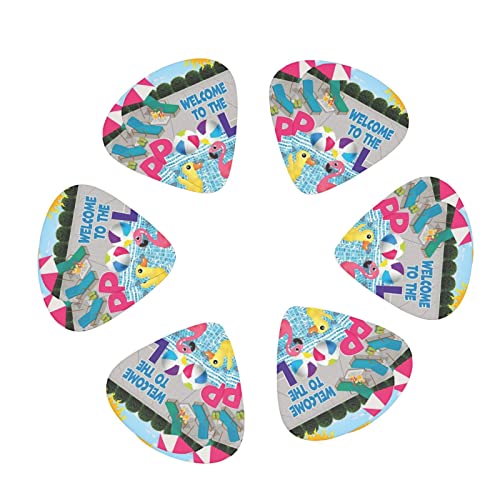 Pack de 12 médiators Flamingo et piscine médiators pour guitare électrique guitare acoustique diverses guitares - Les Beatles, Paul McCartney, John Lennon, RIngo Starr, George Harrison Pack de 12 médiators Flamingo et piscine médiators pour guitare électrique guitare acoustique diverses guitares