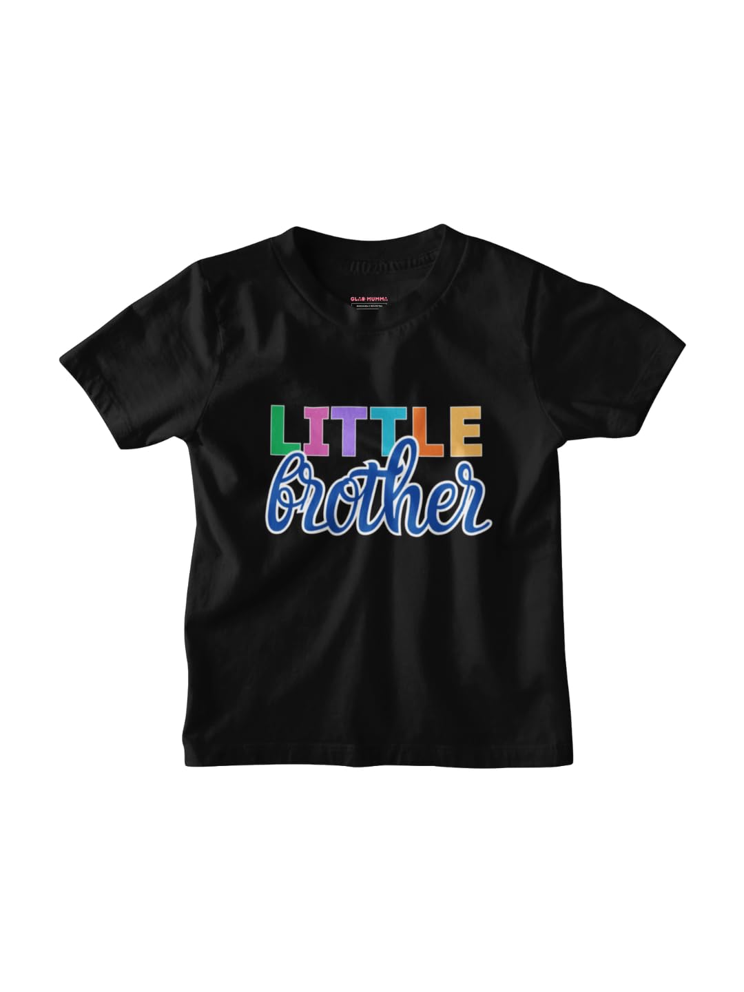 Kids Cotton T-Shirt for Brother and Sister | Black Round Neck Siblings Tshirt for Boys and Girls (0 Months to 9 Years)-image-27
