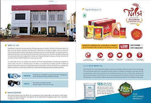 Image of Tulsi Physically Refined Rice Bran Oil 5 litres + 2 Litre Pouches Free